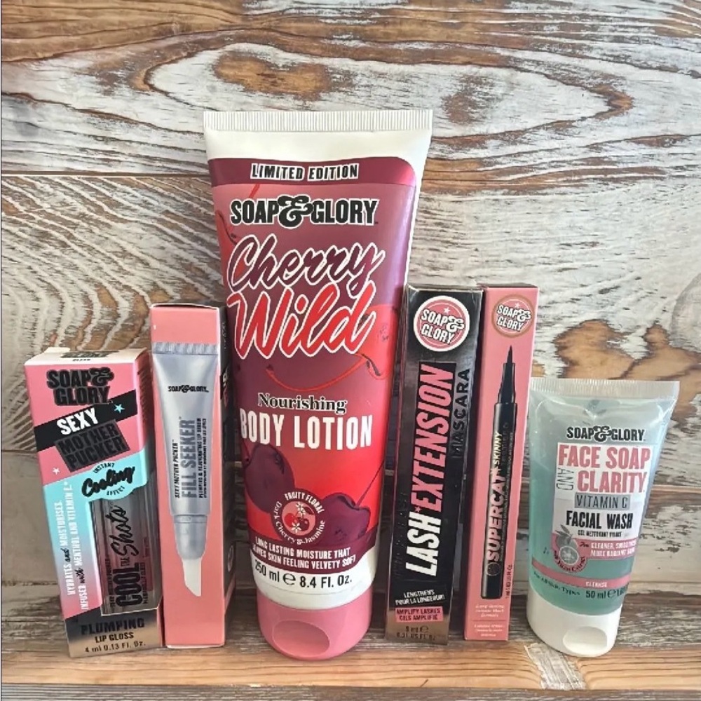 Soap & Glory Makeup, Body Lotion and Skincare Bundle - 6 pieces